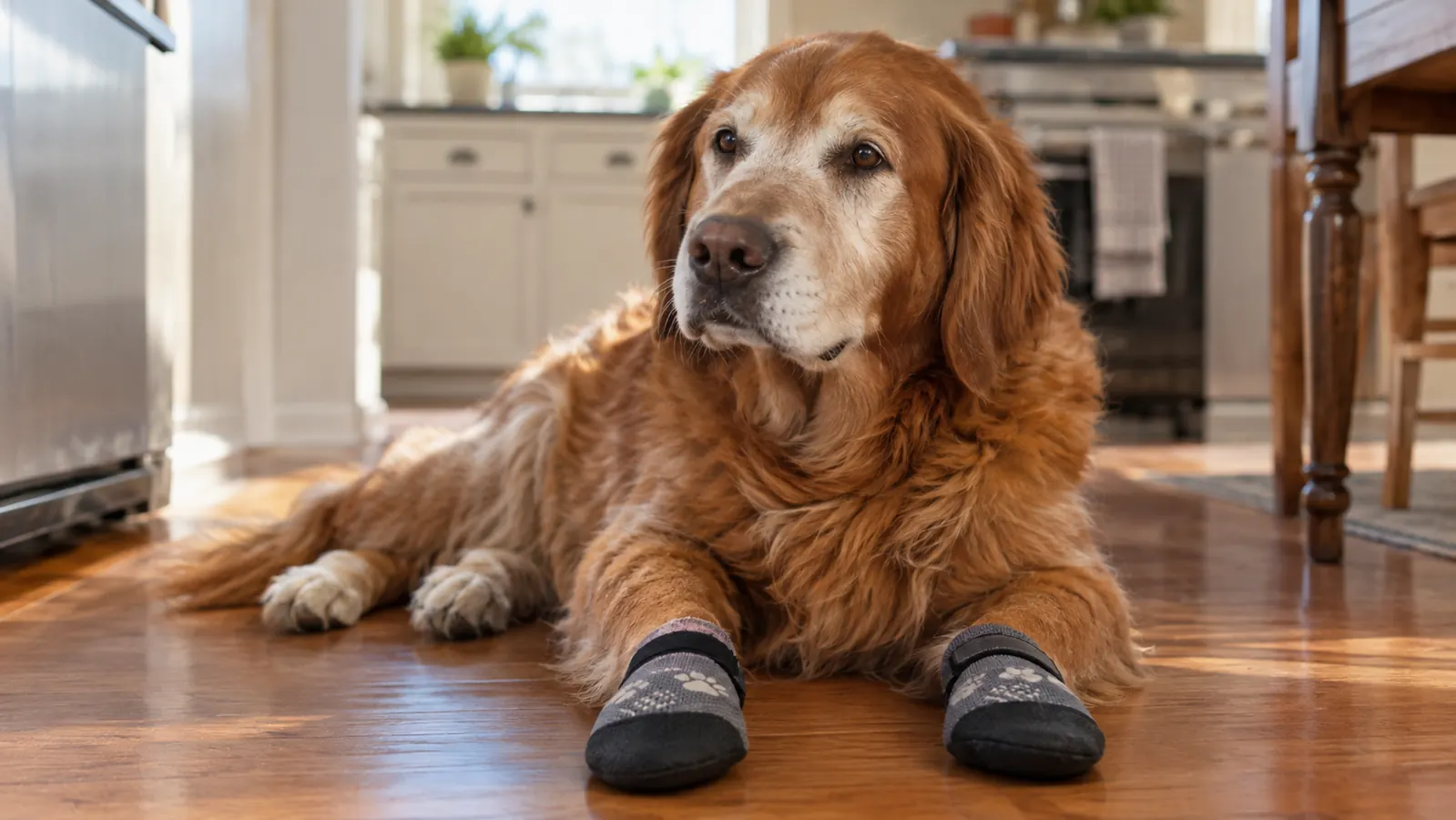 DOK TigerToes Review: Non-Slip Socks for a Lab on Hardwood