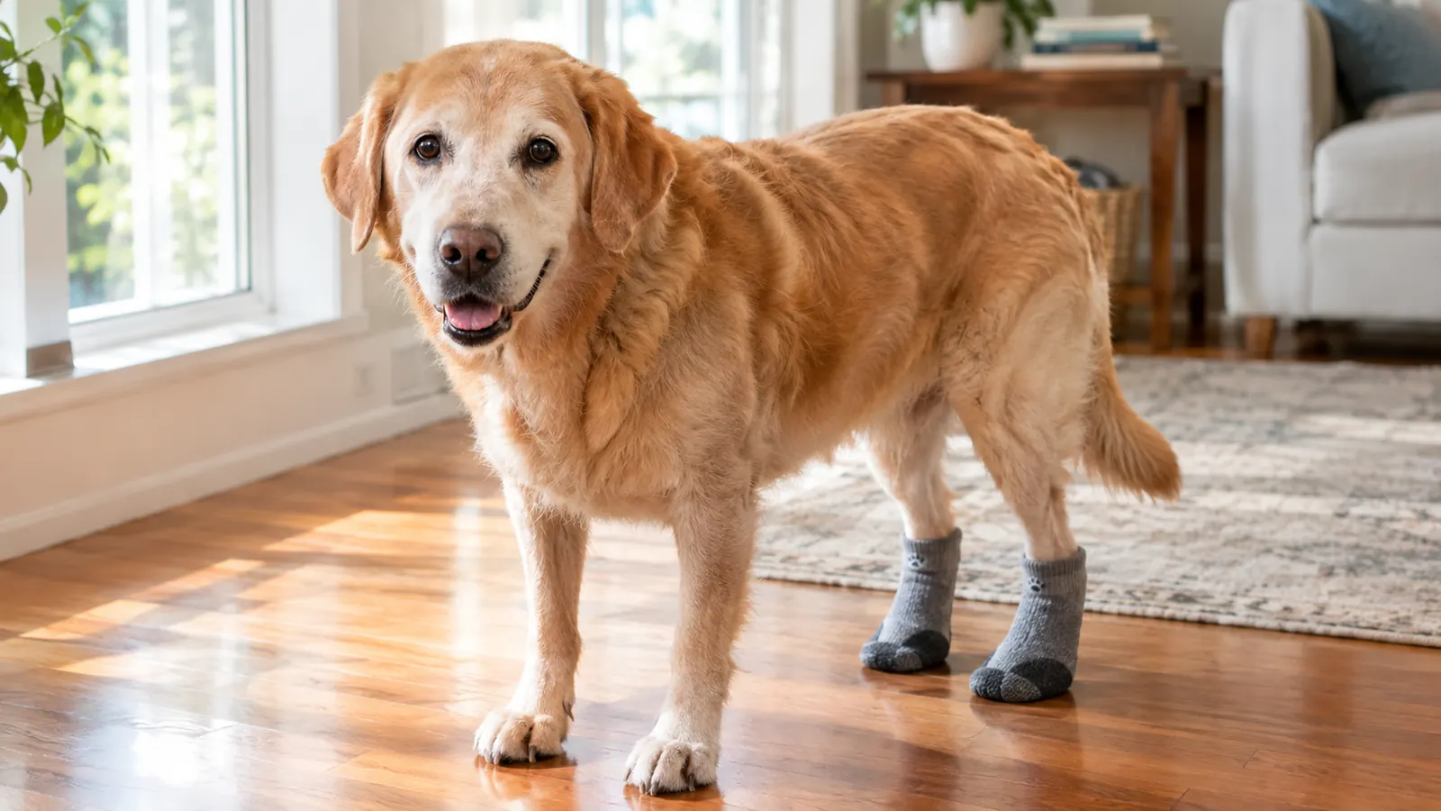 DOK TigerToes Socks vs Paw Wax for Slippery Floors