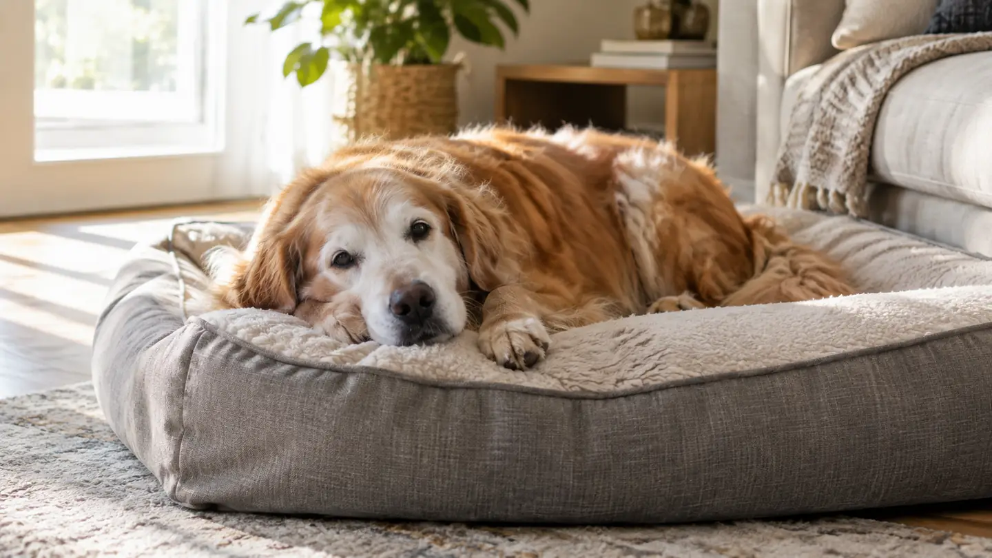 JOYELF Orthopedic Dog Bed Review: Months of Nightly Use With a Stiff Lab